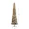 10ft. Pre-Lit Flocked Pencil Artificial Christmas Tree, Clear Lights